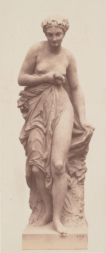 Edouard Baldus - "Nymphe", sculpture d'Eugène Farochon, décor du palais du Louvr...