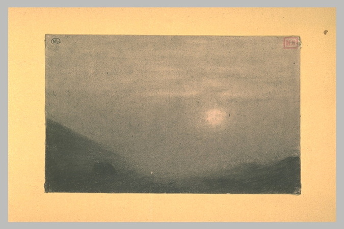 Léon Bonvin - Paysage nocturne : effet de lune