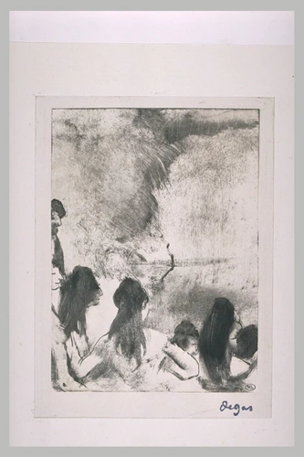 Edgar Degas - Cinq danseuses, vues de dos, en buste
