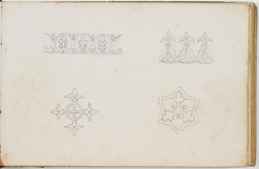 Enguerrand du Suau de la Croix - Quatre modèles de motifs ornementaux