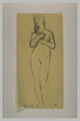 Paul Dubois - Etude pour Eve, de face
