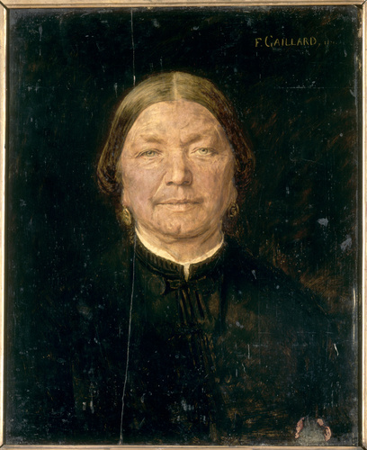 Ferdinand Gaillard - Portrait de dame âgée