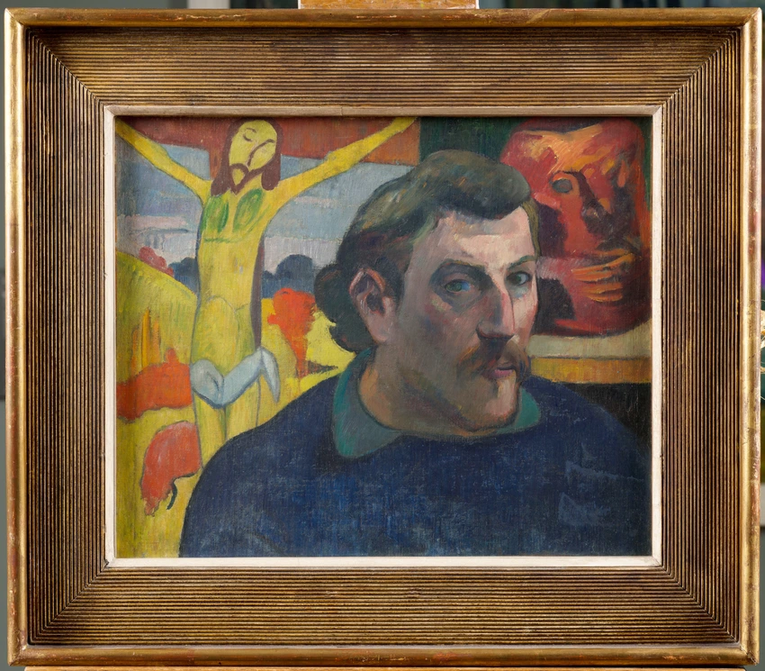 Portrait de l'artiste au Christ jaune - Paul Gauguin