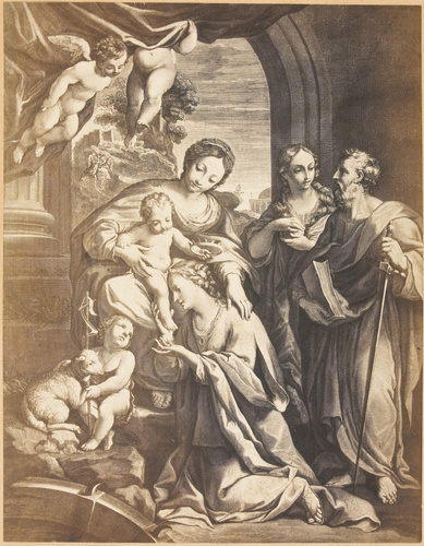 Hippolyte Bayard - Le Mariage de Sainte Catherine par Le Corrège, Ecole italienn...