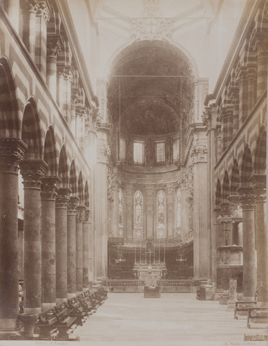 Gênes, la nef et le coeur de la cathédrale San Lorenzo