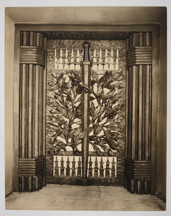 François Harand - Grille destinée au Monument de la Tranchée des Baïonnettes à V...