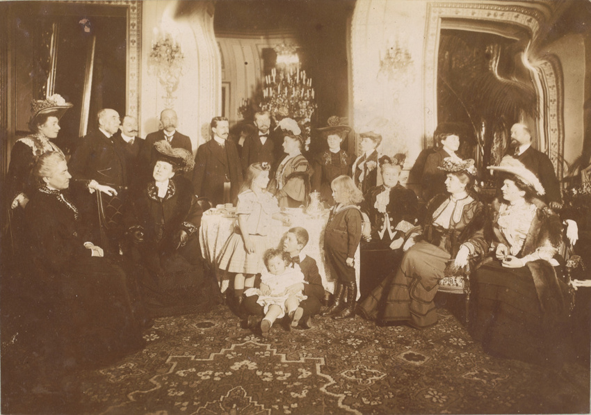 Gustave Popelin - Salon de Mme Buloz, mai 1909