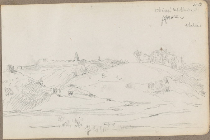 Louis Boitte - Chiusi, vue du village