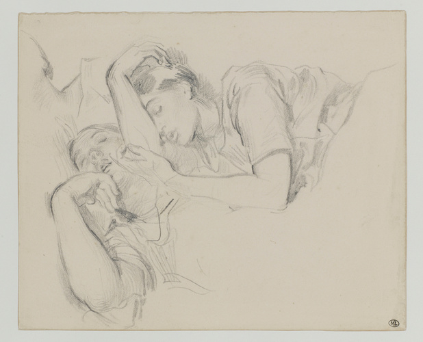 Alfred Dehodencq - Deux études d'après Madame Dehodencq endormie