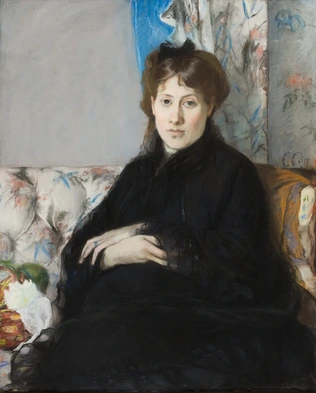 Berthe Morisot - Portrait de Madame Edma Pontillon, née Edma Morisot, soeur de l...