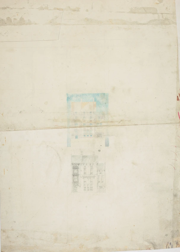 Charles-Justin Le Coeur - Projet d'hôtel avec atelier d'artiste, études préparat...