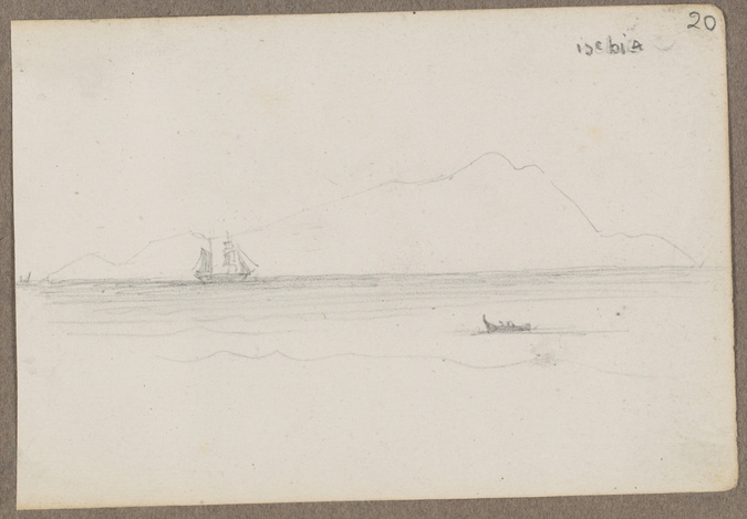 Louis Boitte - Ischia, vue de la mer