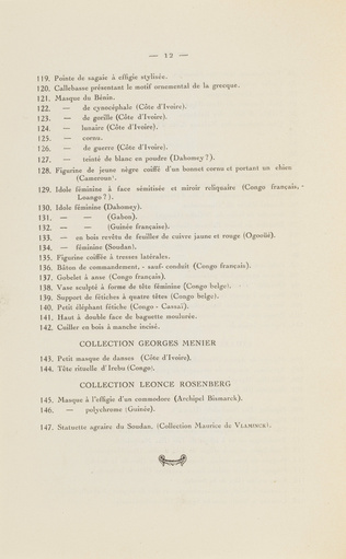 Guillaume Apollinaire - Catalogue d'exposition : Première exposition d'Art Nègre...