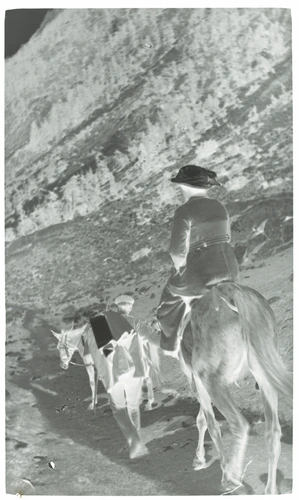 Paul Haviland - Un homme et une femme à cheval dans un sentier