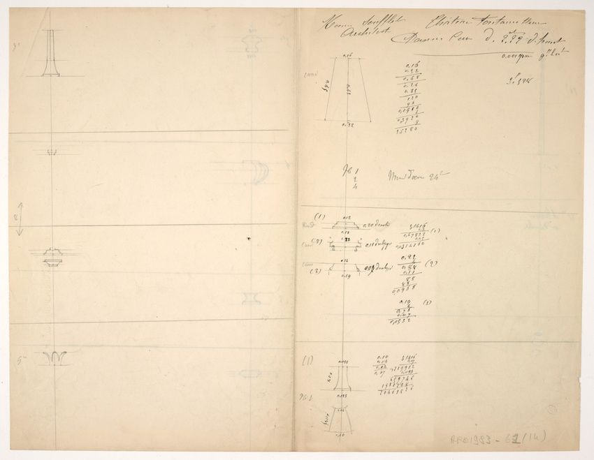 Maison Monduit - Croquis techniques, comptabilité se rapportant à la fabrication...