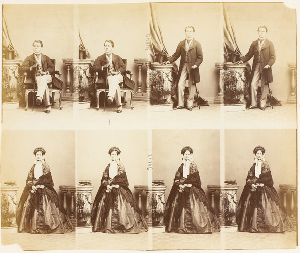 André Adolphe Eugène Disdéri - Prince et Princesse Wolkonska Benckendorff en hui...