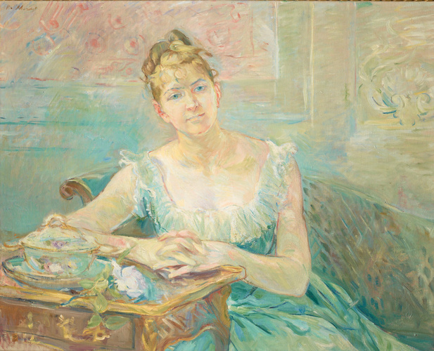 Jeune femme en toilette de bal - Berthe Marie Pauline Morisot