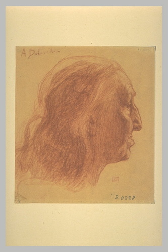 Angèle Delasalle - Profil de vieil homme