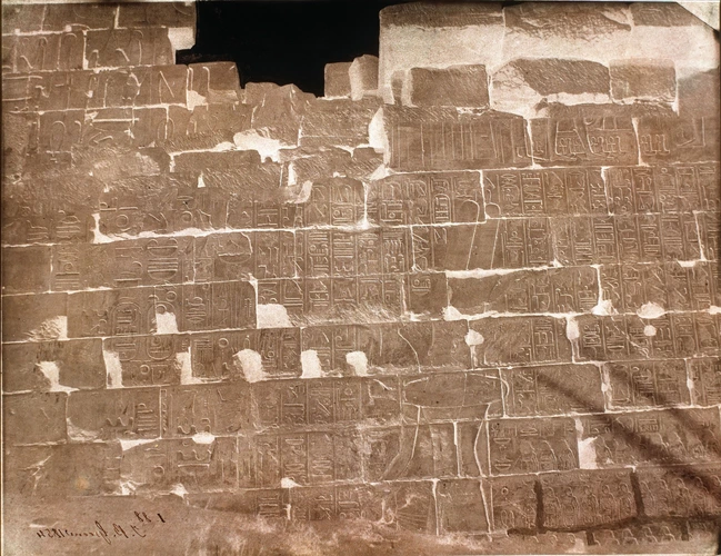 John Beasley Greene - Karnak, salle hypostyle, mur du sud, face extérieure (2)
