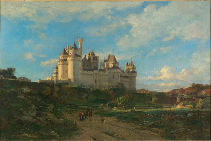 Emmanuel Lansyer - Paysage : Le Château de Pierrefonds