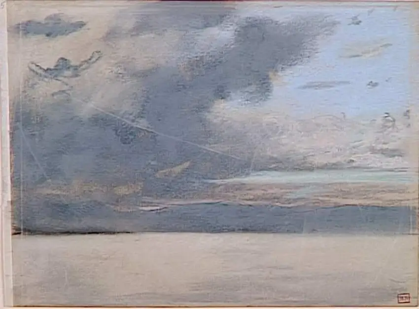 Charles Cottet - Etude de ciel et d'eau