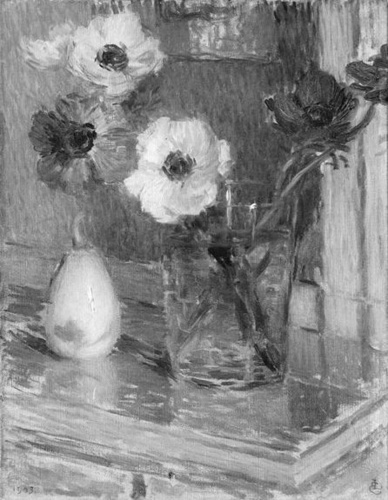 Ernest Laurent - Fleurs, anémones