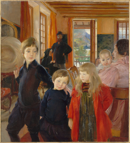 Albert Besnard - Une famille