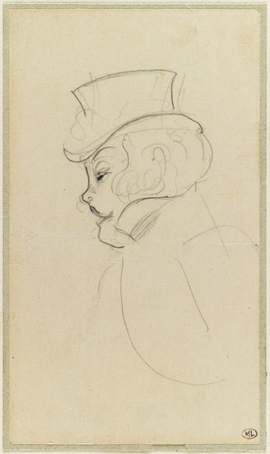 Henri de Toulouse-Lautrec - Réjane, coiffée d'un chapeau amazone, dans 'Madame S...