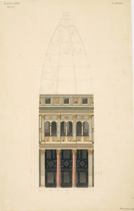 Victor Ruprich-Robert - Baptistère Saint-Jean de Florence, coupe