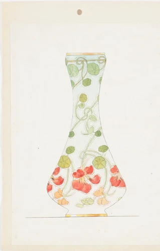 Théophile Soyer - Modèle pour vase émaillé