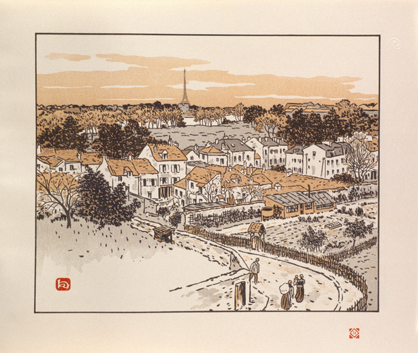 Henri Rivière - De la gare du Bas-Meudon