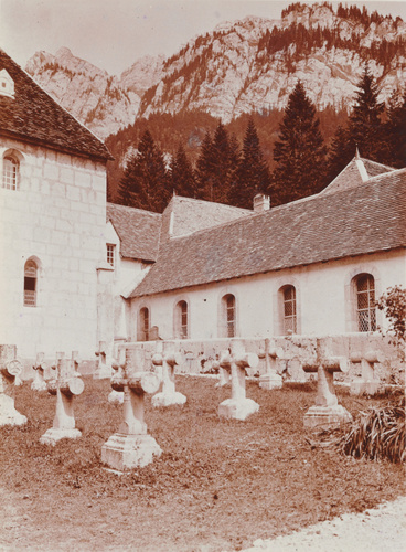 Charles Augustin Lhermitte - Le Cimetière d'un village de montagne