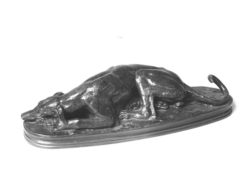 Lévrier couché - Antoine-Louis Barye