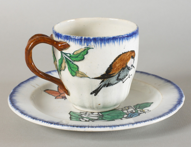 Félix Bracquemond - Soucoupe de tasse à café, service "Bracquemond-Rousseau"