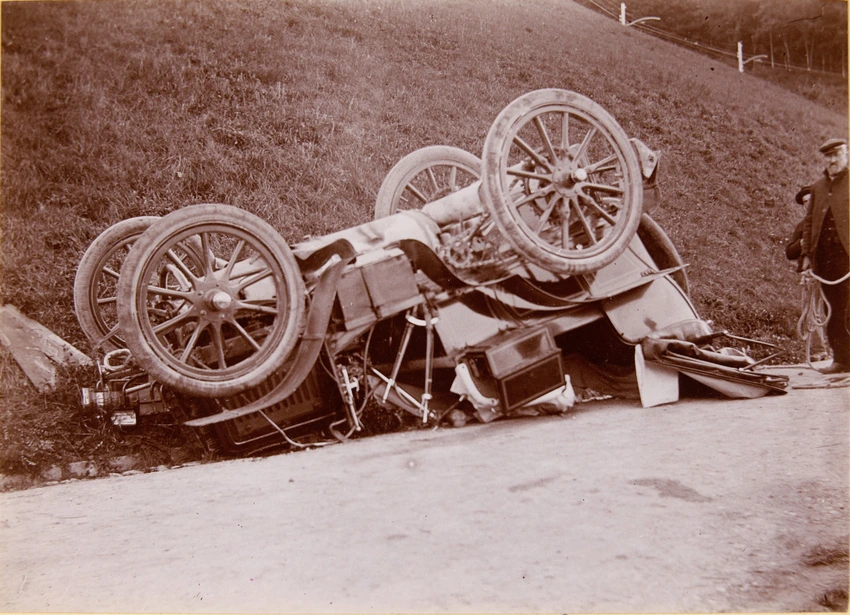 Accident de voiture à Vevey, le 19 septembre 1903 Anonyme Musée d'Orsay