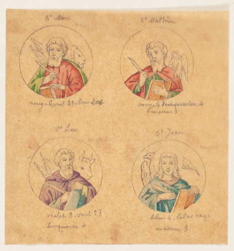 Théophile Soyer - Projet de décor pour un ostensoir