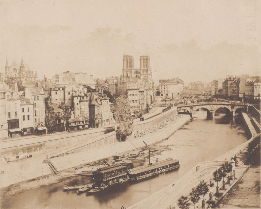Vue de Paris, la Seine, les quais et Notre-Dame - Adolphe Humbert de Molard
