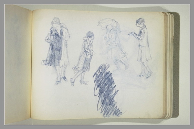 Lucien Lévy-Dhurmer - Croquis de parisiennes