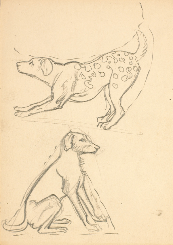 Eugène Grasset - Des chiens