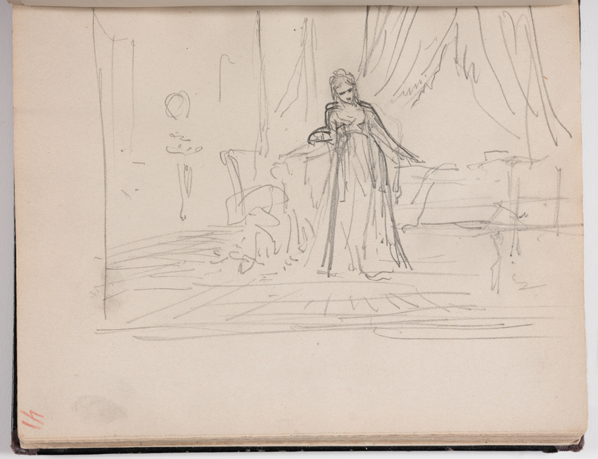 Étude de Vera Repine, la femme de l’artiste - Ilia Efimovitch Repine ...