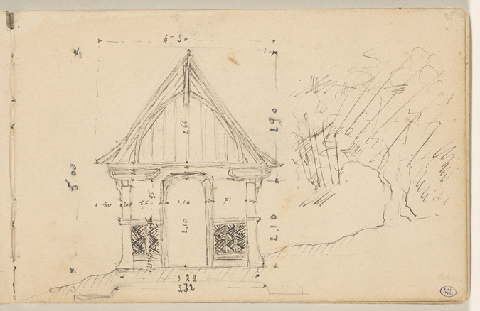 François Pompon - Croquis général coté