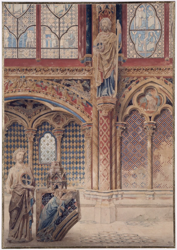 Vue intérieure de la Sainte-Chapelle - Félix Duban