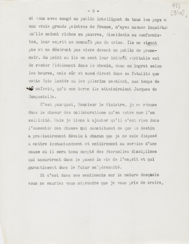 Paul Guillaume - Lettre ouverte à Monsieur le Ministre de l'Education Nationale