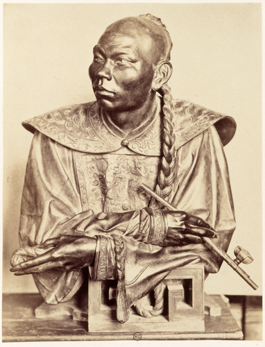 Marville - "Chinois, groupe sud-oriental, type mongolique", sculpture de Charles...