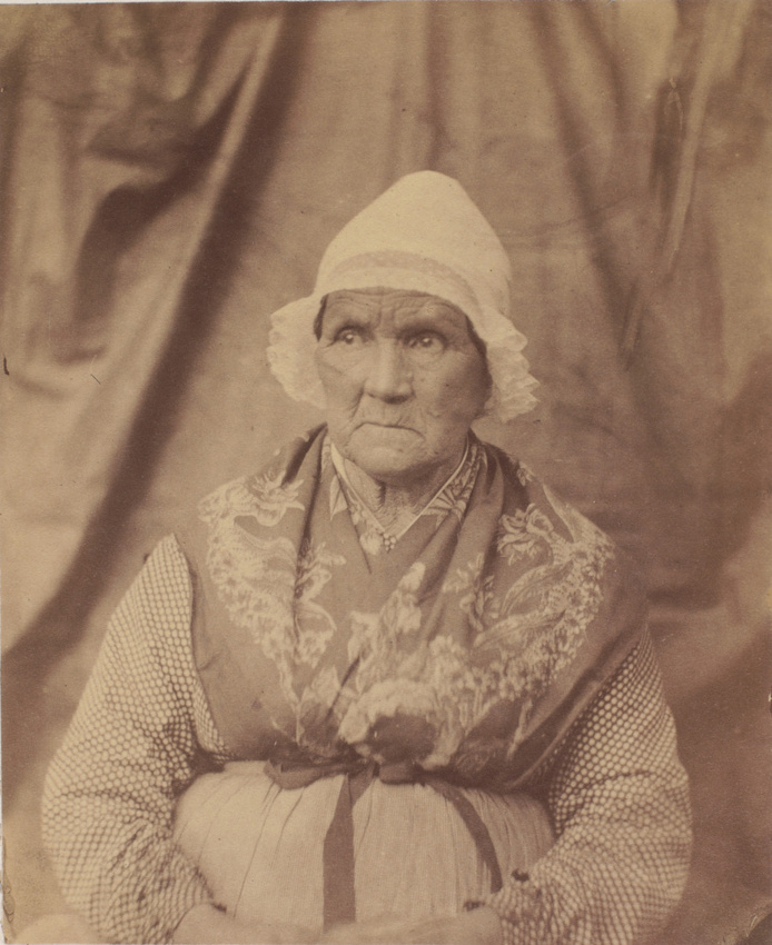 Achille Bonnuit - Dame agée assise