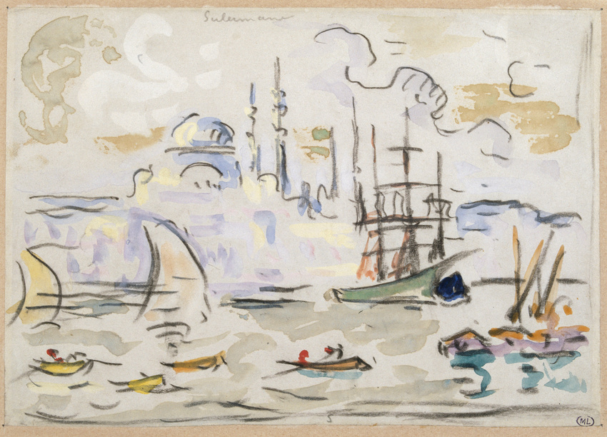 Paul Signac - La mosquée de Soliman à Constantinople