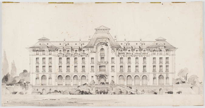 Emile Vaudremer - Projet pour un hôtel