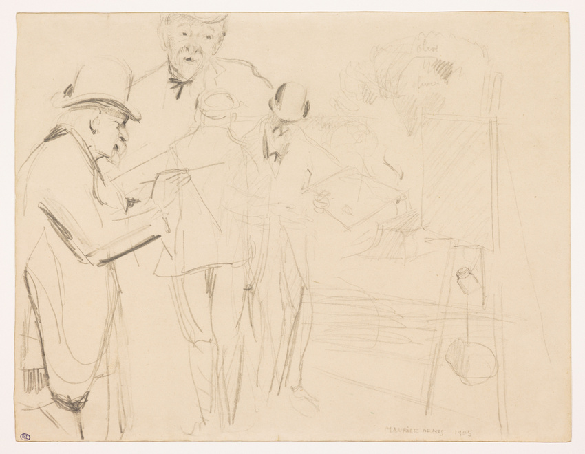 Maurice Denis - Paul Cézanne peignant