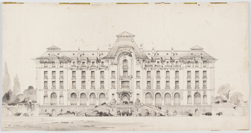 Emile Vaudremer - Projet pour un hôtel