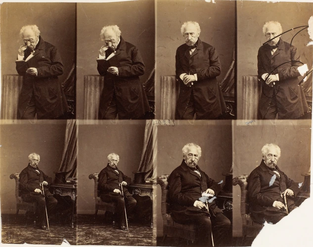 André Adolphe Eugène Disdéri - Comte Gondowitch en huit poses